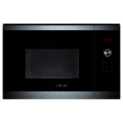 Bosch HMT84M654B Built-In Compact Microwave, Brushed Steel